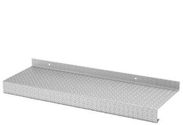 FBA 40 Fensterblech Fensterbank Gerstenkornblech mit Langlochstanzung 1,5/2 mm EV1 Ausladung 340 mm (700mm)