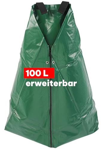 NOOR Bewässerungssystem FROGBAG PRO - robuster 100L Wassersack Bewässerungssack - Bewässerungsbeutel ca. 125x70x95 cm aus UV beständigem PVC 520 g/m² - Tröpfchenbewässerung für Bäume