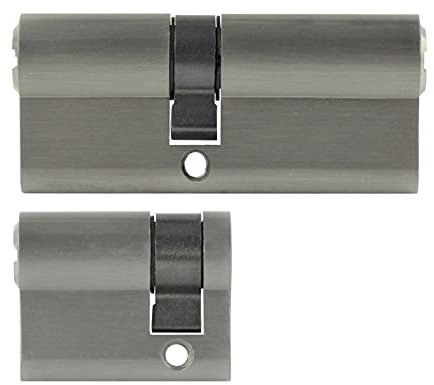 2er gleichschließend 1x Profilzylinder 30/40 mm + 1x Halbzylinder 30/10 mm +5 Schlüssel