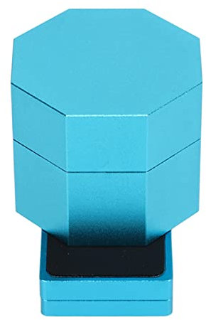 Billard-Kreide-Box, Achteckig Magnetisch, Billard-Kreide-Etui-Set mit Geräuschlosem Clip für Home, Profi,