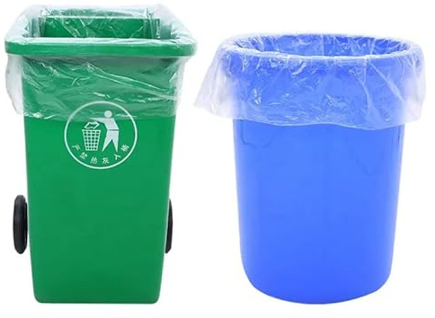 Clear Refuse Sacks | Rubbish Bin Waste Disposal | Heavy Duty Clear Bin Bags | Recycling Sacks | 46 x 73 x 98cm | 18x29x39 | 200 gauge (50 Bags)