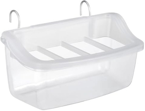 COLLBATH Vogel Futterspender Aus Kunststoff Praktischer Vogelkäfig Futternapf Hängbarer Vogelfutterbehälter Für Kleine Vögel Einfach Zu Reinigen Und Langlebig Geeignet Für Papageien Und Sittiche