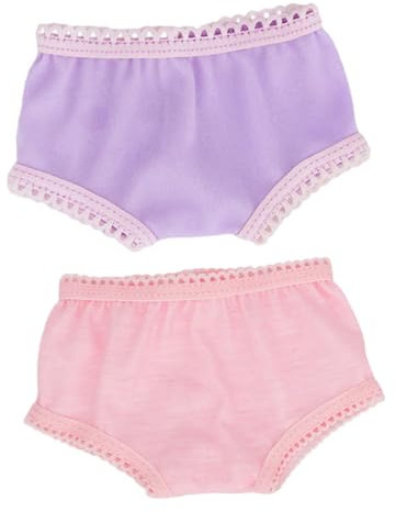 JOINPAYA 2St Höschen Spielzeug vorgeben Windeln für Spielzeugpuppen Puppen-Unterhemd Miniatur puppenkleidung Puppen Kleidung Puppenoutfit Puppenzubehör Unterhose für Stoff