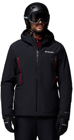 Columbia Liftline Chaqueta, Impermeabilización Duradera, Material Transpirable, Reflección Térmica, Calidez Liviana, Capucha Ajustable, Faldón para Nieve, Tela Flexible, Bolsillos Amplios - Hombre