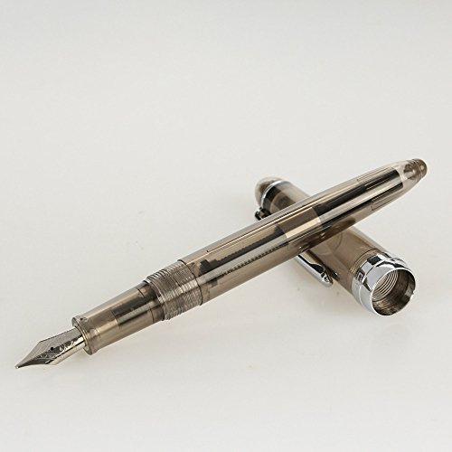 Generisch NEU Jinhao 992 Spirale Transparent Bunt Nib Füllfederhalter Tintenfass Leer Antik (Black, One Size)