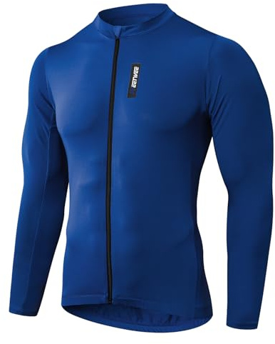 MEETWEE Magliette Ciclismo Uomo, Abbigliamento MTB Bike Asciugatura Rapida Maglia Ciclismo Maniche Corte/Lunghe Maglia Ciclismo