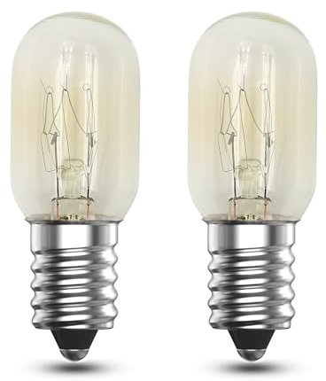 EASYIVY Lampadina Frigorifero E14, T20 Lampada di Sale Dimmerabile E14 Lampadina Macchina da Cucire, 100LM, AC 220-240V, Bianca Calda 2700K, 2 Pezzi