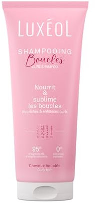 Luxéol - Shampoing Cheveux Bouclés - Nourrit, Hydrate & Sublime Les Boucles - Effet Anti-Frisottis - Parfum Gourmand - Méthode Curly Hair - Sans Silicones, Sans Sulfates* - Fabriqué en France - 200 ml