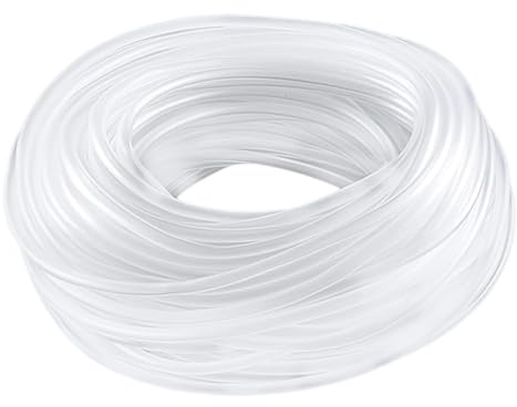 YSDINK Manguera de silicona para acuarios, manguera flexible de PVC, 4 x 6 mm, manguera de presión transparente, manguera para suministro de oxígeno y ventilación, adecuada para estanques y acuarios
