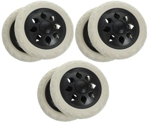 Lot De 6 Roues De Rechange Pour Chariot De Supermarché Roue Pour Chariot Robustes Amovibles Portable Et Fauteuil Roulant