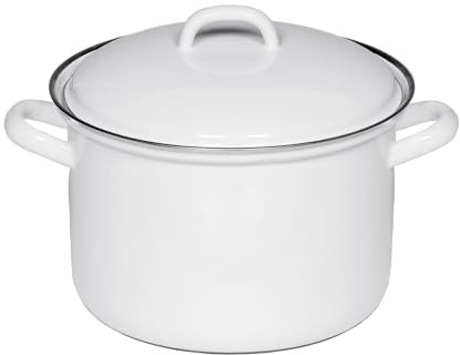 Riess köttgryta, bratentopf, grönsakssocka, med lock, Ø 20 cm, 3,5 l, vit