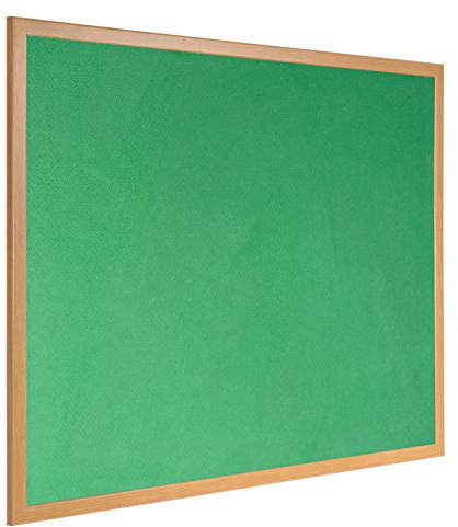 Bi-Office Earth - Notice Board, Grey Felt Board with Oak Finish Frame, 240 x 120 cm