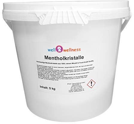 Well2wellness® Mentolo Intensivo 5,0 kg - in 100% Puro Minzöl