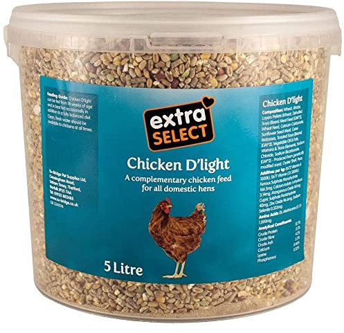 Extra Select Chicken D'light Complimentary Chicken Feed Tub, 5 Litre, Packaging may vary
