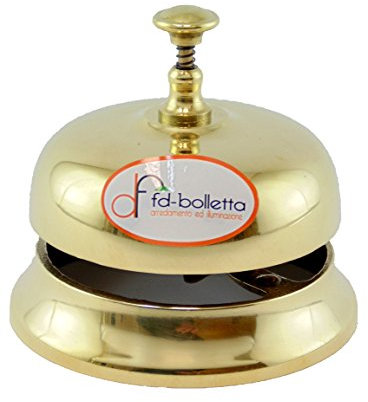 fd-bolletta arredamento e illuminazione Hotelglocke,rezeptionsglocke hotelglocke,Tischglocke ca1 Maße: Höhe 8,5cm, Ø maximal 9,5cm