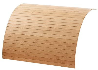 DE-COmmerce® Couchablage aus Bambus Nature 20 x 40 cm, Sofatablett, Couchtablett, Armlehne, Getränkehalter, Flexablage