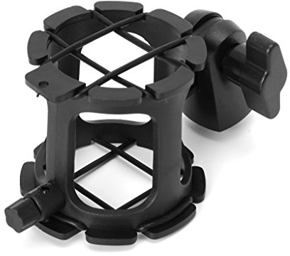 KERDEJAR NB04 Bearable Handheld Condenser Microphone Shock Mount Clip Mic Holder Stand