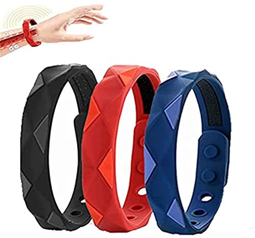 Antistatisches Armband, Ferninfrarot-Armband mit negativen Ionen, magnetisches Armband zur Lymphdrainage, negative Ionen-antistatische verstellbare Silikon-Sportarmbänder, verbessern den Schlaf