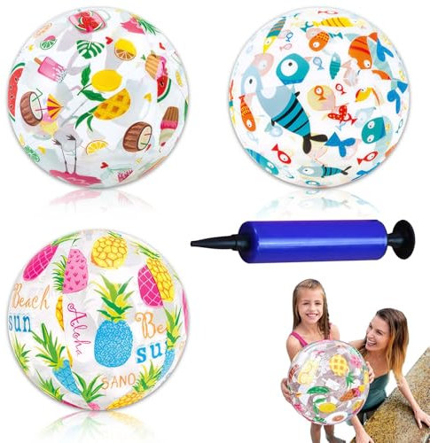 Pallone da Spiaggia,Piscina Gonfiabile per Giovani - Palloni Gonfiabili di Colore,palla da spiaggia gonfiabile, Palla da Spiaggia e Palline per Piscina, Perfetti per L'Estate