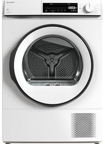 Sharp KD-NHB9S6GW3-EN 9Kg Heat Pump Tumble Dryer - White - A+++ Rated