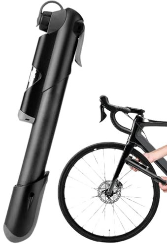 Kompakte Fahrradpumpe, kleine Fahrradpumpe, Tragbare Fahrradluftpumpe für Reifen, Portable -Inflationsinstrument, kompakte Rahmenpumpe mit Montagehalterung für Ball
