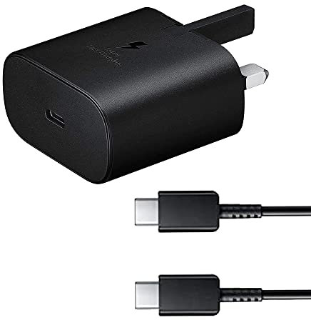 Samsung Fast Charger USB C, 25W Super Fast Charging Adapter Plug with 1.2M Type C Cable for Samsung Galaxy S25,S24,S23,S22,S21,S20,S10,S9, A17/A16/A15/A14/A32/A33/A35/A36/A52/A54/A55/A56