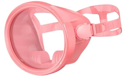 JISADER Máscara de Buceo con esnórquel, Gafas de Buceo antivaho, ovaladas, a Prueba de Fugas para, Compacto, Gran Volumen, visión Amplia, Lente, Rosa