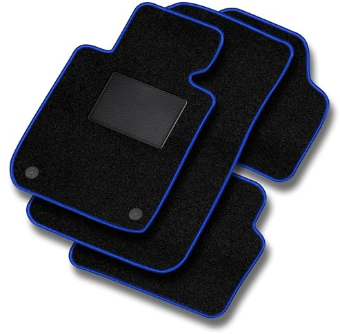 MOTOS Basic Tappetini auto Velours per auto destinato a Citroen C5 Aircross dal 2018 - Basic, Materiale, Blu tappetino auto - Provate un nuovo comfort di guida con un set di tappetini in velluto