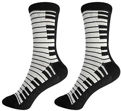 mugesh Musik-Socken Tastatur (39/42) - Schönes Geschenk für Musiker