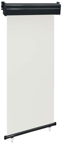 vidaXL Toldo Lateral de Balcón Paraviento Pantalla Protector Solar Cortavientos Privacidad Parasol Protegerse del Sol o del Viento 105x250cm Crema