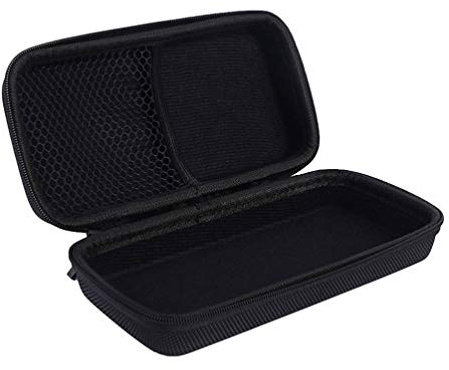 EXCEART Estuche Rígido Para Micrófono Caja De Almacenamiento Impermeable Con Protección Antigolpes Y Bolsillo De Malla Para Accesorios 7.28 * 3.54 * 1.77In
