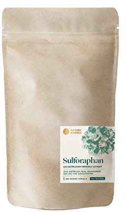 Natürliches Sulforaphan - 360 Kapseln hochdosiert / 50 mg reines Sulforaphan/Hochwertig gewonnen aus Brokkoli Extrakt/Vegan, Zertifiziert & Nachhaltig
