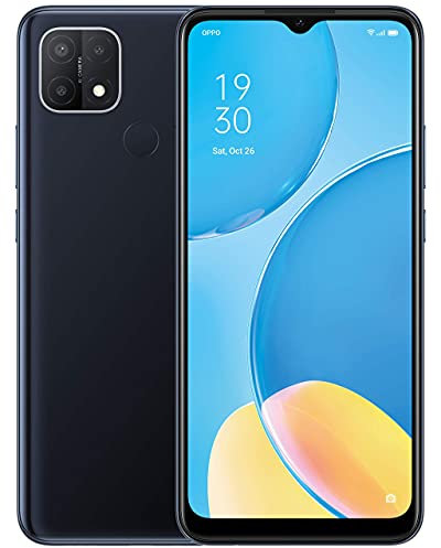 OPPO A15-6.5 inch, Dual Sim, 32 GB + Expandable 256 GB, Triple AI Camera Sim Free Android 10 Smartphone - Black (Renewed)