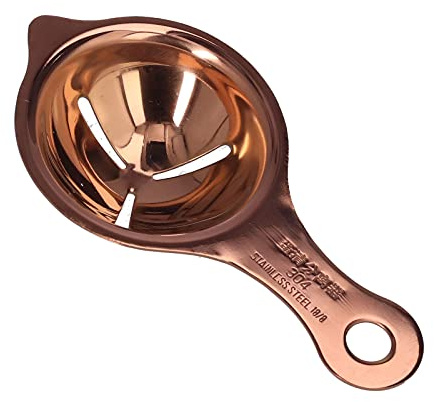 Aqur2020 Stainless Steel Egg Separator Divider Egg White Yolk Filter Baking Tools for Kitchen Use Egg Separators (Rose Gold)