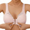 Front Fastening Bras for The Elderly Floral Lace Full Coverage High Impact Sports Bras Large Breasts Wire Free Bra Underwear Yoga Fitness Exercise Oversized Women's Everyday Bras Pink