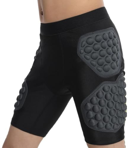 Shorts de Sport pour garçons – Pantalons Courts rembourrés aux Hanches, Coussinets de Hockey durables | sous-vêtements de Protection rembourrés et Respirants pour, sous-vêtements de Football d