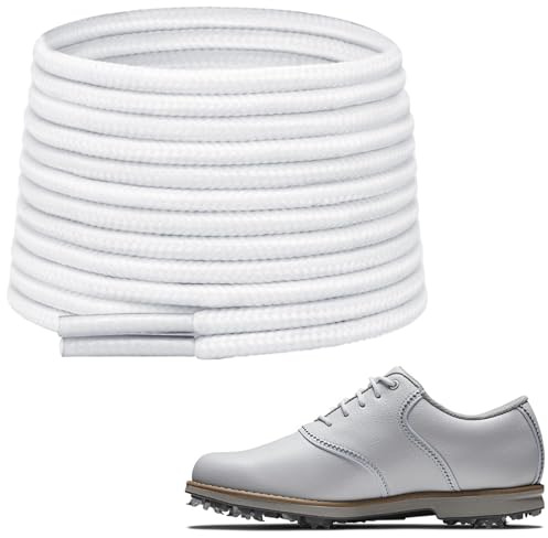 NDTEZUGT Cordones de Poliéster para Zapatos Deportivos Golf FootJoy, 2.5 mm Cuerdas de Repuesto para Zapatos Oxford