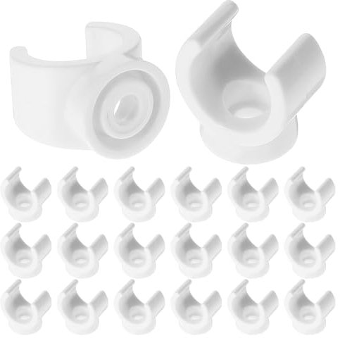 Clip de tubo PEX de 1/2 pulgada, paquete de 20 clips PEX, abrazaderas de plástico para colgar tuberías, abrazaderas de tubo PEX, abrazaderas de tubo de agua, abrazaderas de plástico blanco,