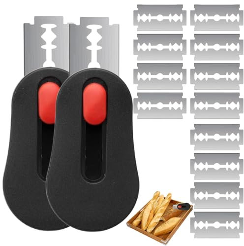 agogue 14 Stück Set Brotbacktopf, Brot Backen Zubehör Bäckermesser Brotbackzubehör Für Brot Und Brötchen 7x4cm