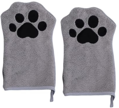 Mppchhn Guanti per Lavare Gli Animali | 2 Guanti da Bagno per Gatti,Asciugamano Doppia Faccia Asciugatura Rapida per Animali Domestici Ideale per Casa Viaggio Uso Quotidiano E Pulizia Bagno
