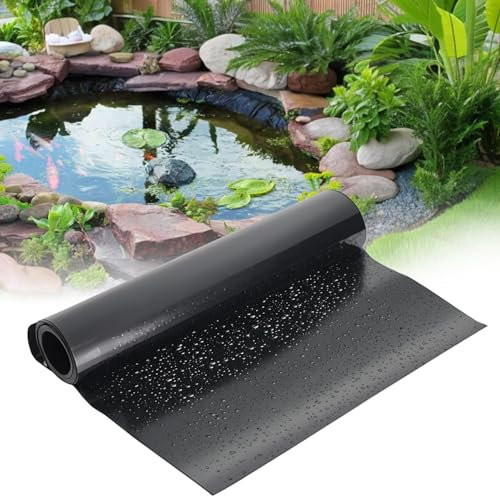 Fodera impermeabile per laghetto da giardino in HDPE, 1 x 121 m, resistente ai raggi UV, per cascate e paesaggistica e soluzione per acque esterne resistenti