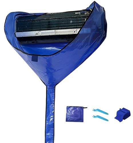 Navna Ablandador de aire reciclable, protección impermeable, protector de PVC para entidades acondicionadoras de pared dividida, plan impermeable, protector de descalcificador de corrientes de aire