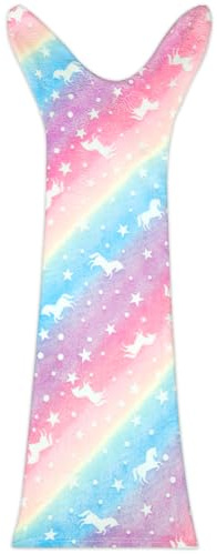 ABOHU Mermaid Tail Blanket, Plush Mermaid Wearable Blanket for Girls Kids Teens, 140cm x 60cm All Seasons Soft Flannel Throw Wearable Snuggle Colorful Scale Sleeping Bag, Birthday Gift for Toddlers