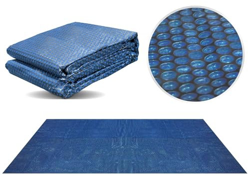 Miganeo Premium Bâche à Bulles 600x400 cm Rectangulaire | Noir/Bleu | découpable | Couverture de Piscine Solaire | Chauffage de Piscine