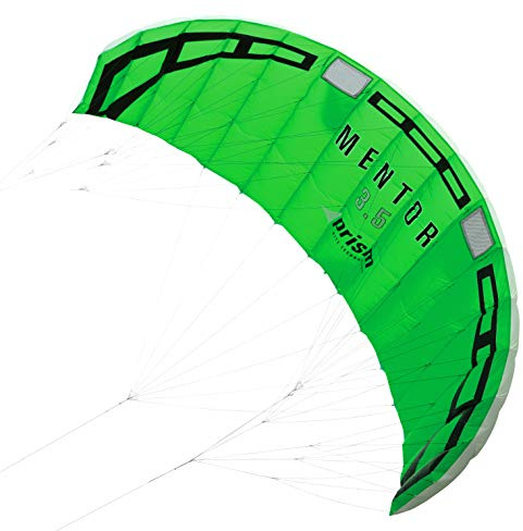Prism Mentor 3.5m Water-relaunchable Three-line Power Kite Ready to Fly with Control bar, Ground Stake and Quick Release Safety Leash