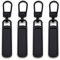 O5O2 4 Stück Reißverschlussersatzteile Zipper Reißverschluss Teilbar kaufen Reißverschluss Schieber Pull TabReisverschlusszieher für Taschen Zelte Gepäck Koffer Rucksack (Schwarz)