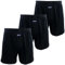 3 Pièces Caleçon Larges Homme 100% Coton Tricot Amples Respirants Ultra Confortables sous-vêtements M - 3XL (3XL, 3X Noir)
