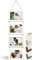 NEOWS Portafotos Múltiple Decorativo para Colgar en Pared - Marcos de Fotos Multiples de Madera Con Cuerda - Collage Portarretratos Colgante - Fotos 10x15 cm (Blanco Rasgado, 4 Fotos Horizontal)