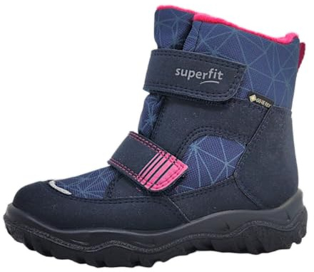 Superfit Mädchen HUSKY warm gefütterte Gore-Tex Schneestiefel, BLAU/PINK 8020, 29 EU