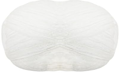 Ovillo de Lana Fina 3mm (100 gr - 365 Metros), Lana para Crochet, Tejer, Acrílico, Labores, Ganchillo, Hacer Punto, (1, Blanco)